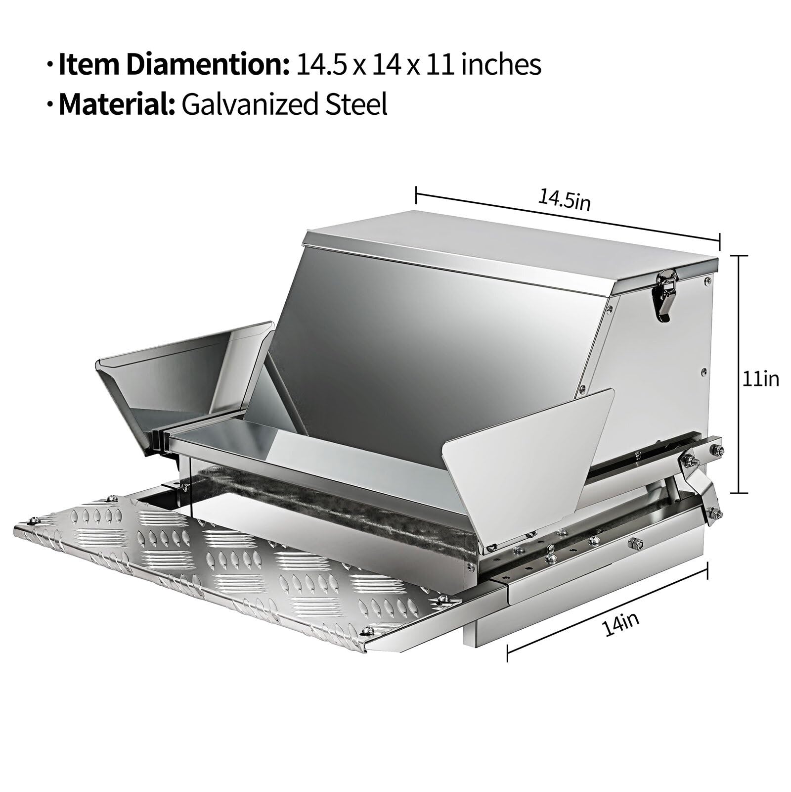 RYFT side profile showing compact footprint and stable outdoor placement benefit