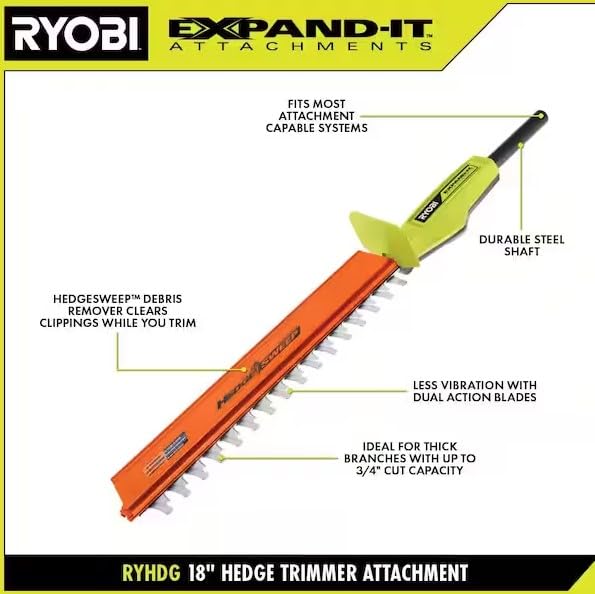RYOBI blade close-up displaying dual-action teeth for cleaner cuts