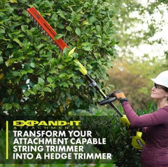 RYOBI HEDGE SWEEP comb detail clearing clippings for better visibility