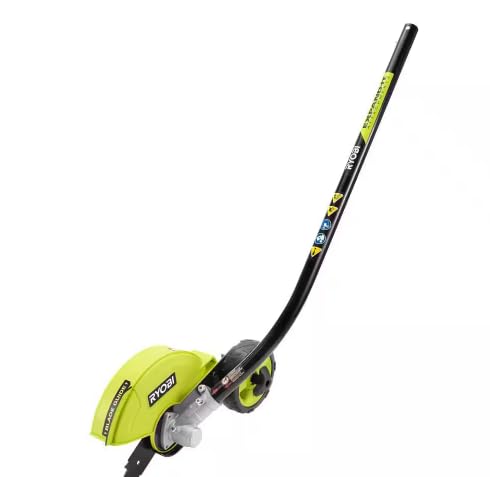 RYOBI Expand-It edger front view showing 8-inch blade for precise edging
