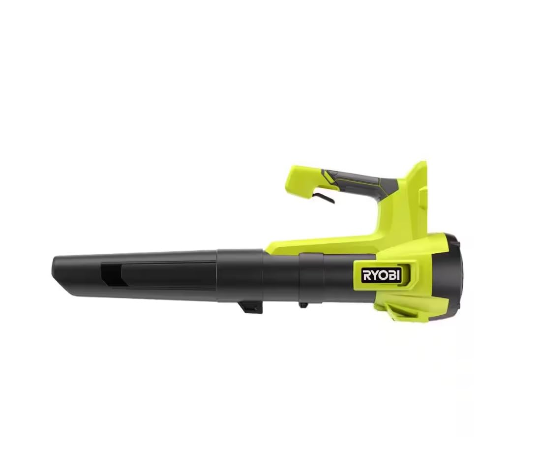 RYOBI front packaging showing tool-only blower and compatibility benefit