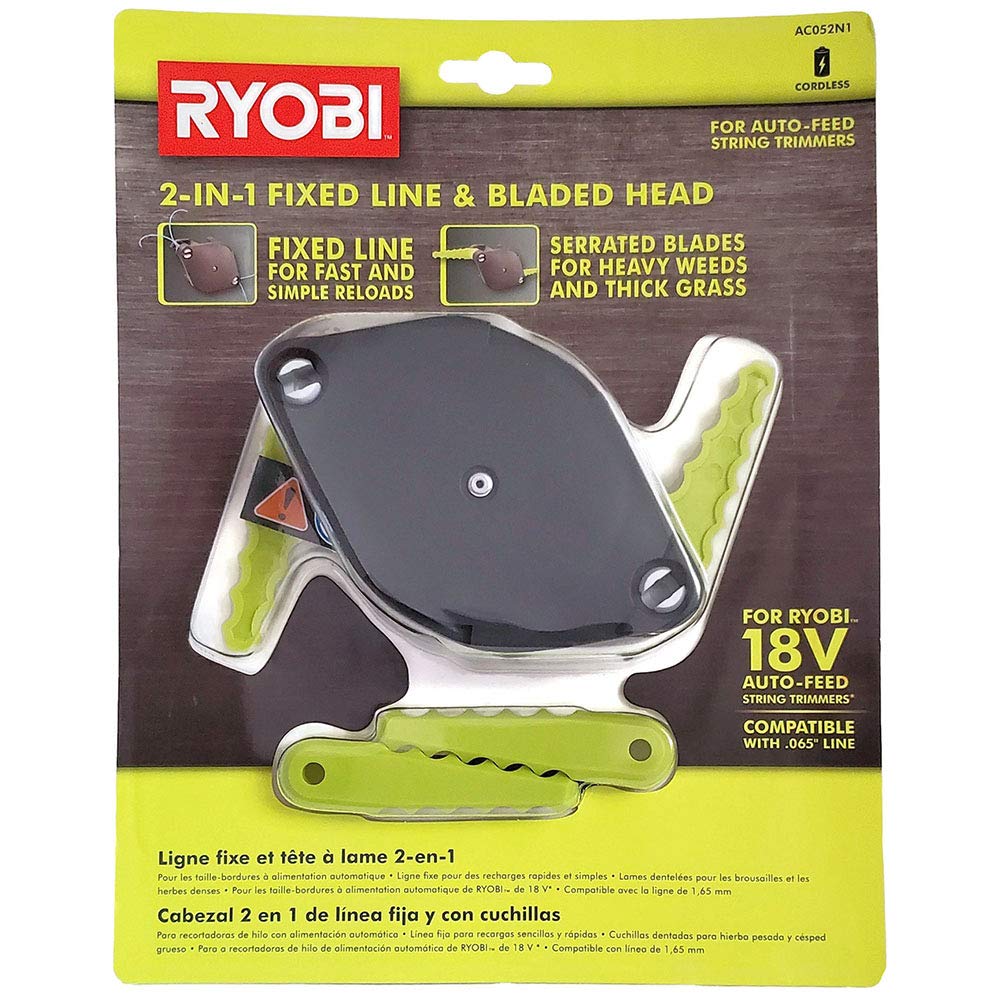 RYOBI front view of AC052N1 head showing quick-change benefit