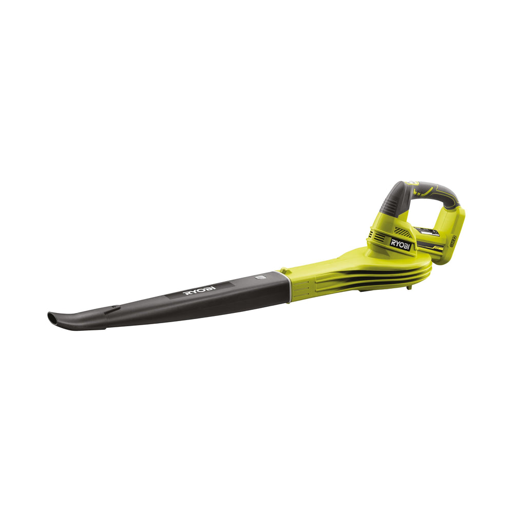 RYOBI OBL1820S front view showing nozzle and compact body for powerful clearing