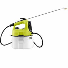 RYOBI nozzle close-up highlighting adjustable spray benefit