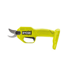 RYOBI front view of the cordless secateurs showing compact design and portability