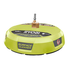 RYOBI close-up of dual rotating jet nozzles delivering even spray and streak reduction