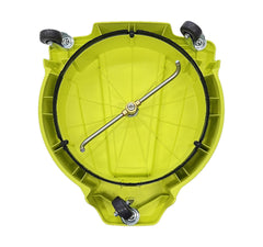 Ryobi underside detail showing dual rotating arms and nozzles for even cleaning