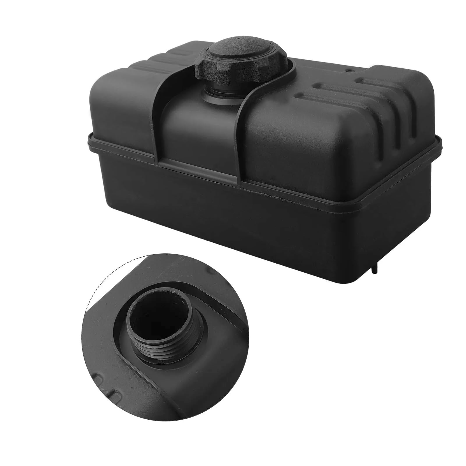 RYTIME close-up of fill neck and cap interface for easy, secure refueling