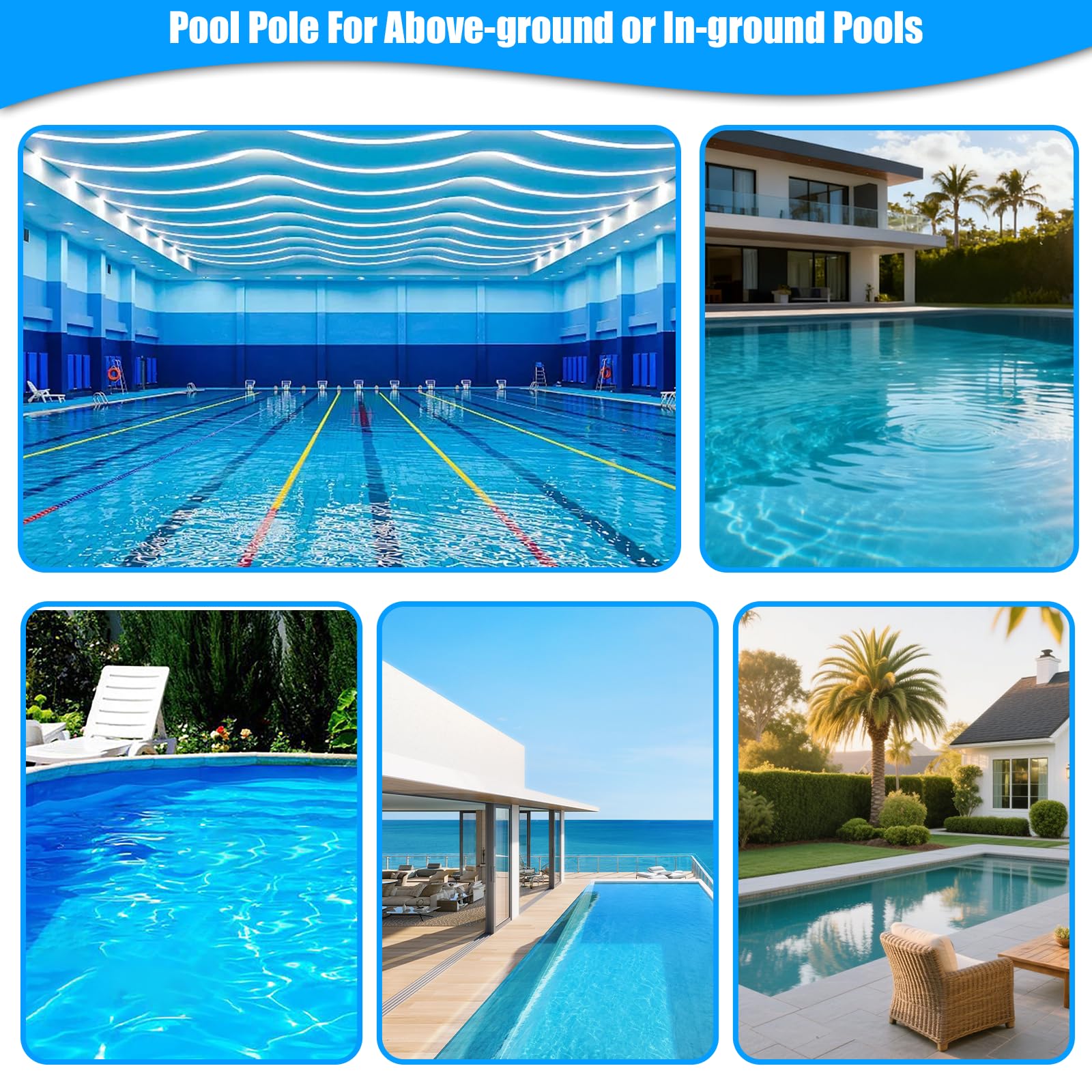 S-Union lifestyle image of person cleaning pool demonstrating practical use