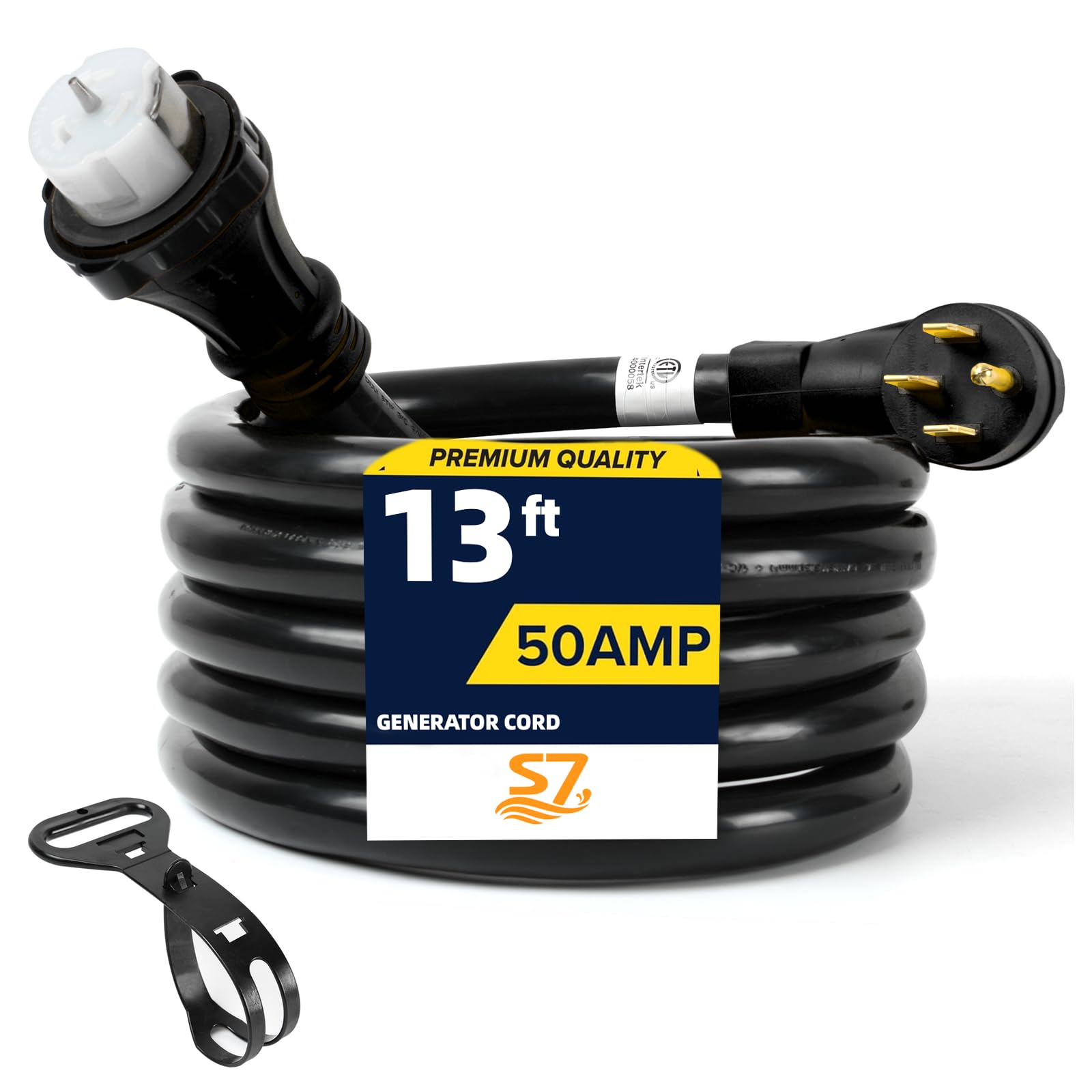 S7 front view of NEMA 14-50P and SS2-50R showing secure connection benefit
