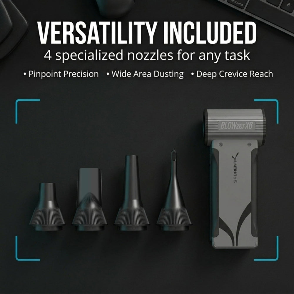 SABRENT BLOWZER X6 USB-C charging port close-up for fast recharging convenience