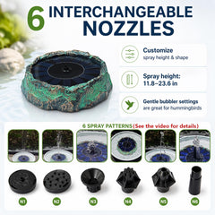 SAC SMARTEN ARTS weighted base detail showing stability to reduce drifting in bird baths