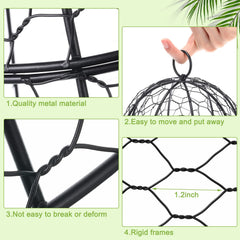 Sadnyy cloche placed over garden bed protecting seedlings from animals benefit