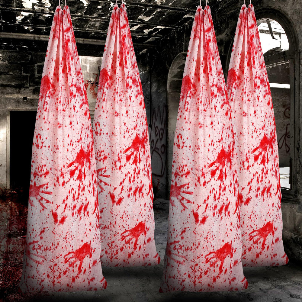 Sadnyy bloody body bag front view showing realistic gore and instant atmosphere
