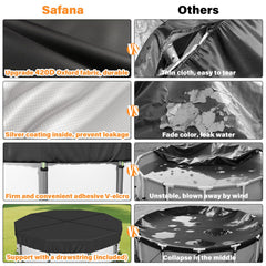 Safana elastic support rope in use preventing sagging and water pooling