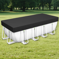 Safana front view of rectangular pool cover showing full fit and protection