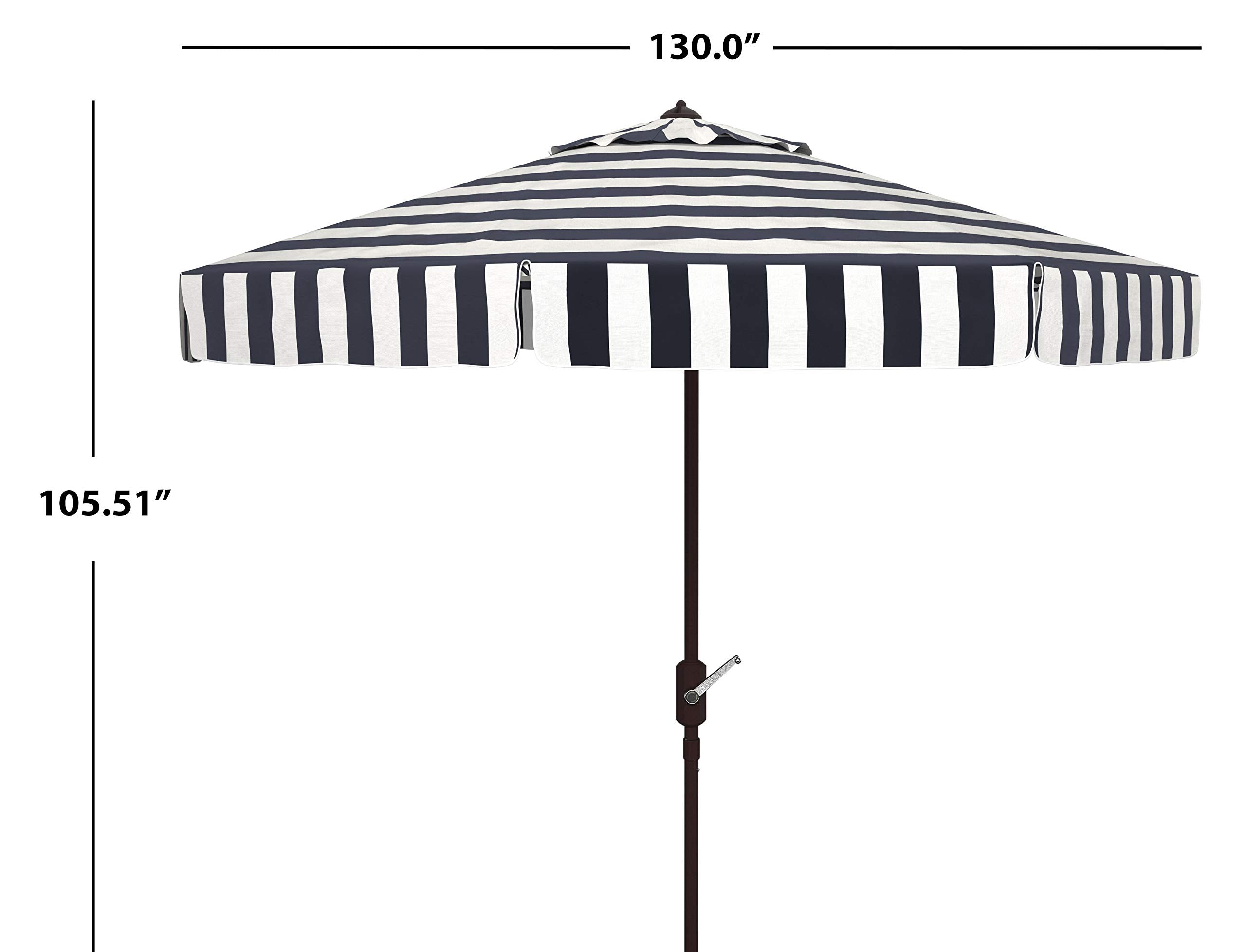 SAFAVIEH Elsa close-up of reinforced ribs and fabric texture - durable canopy support