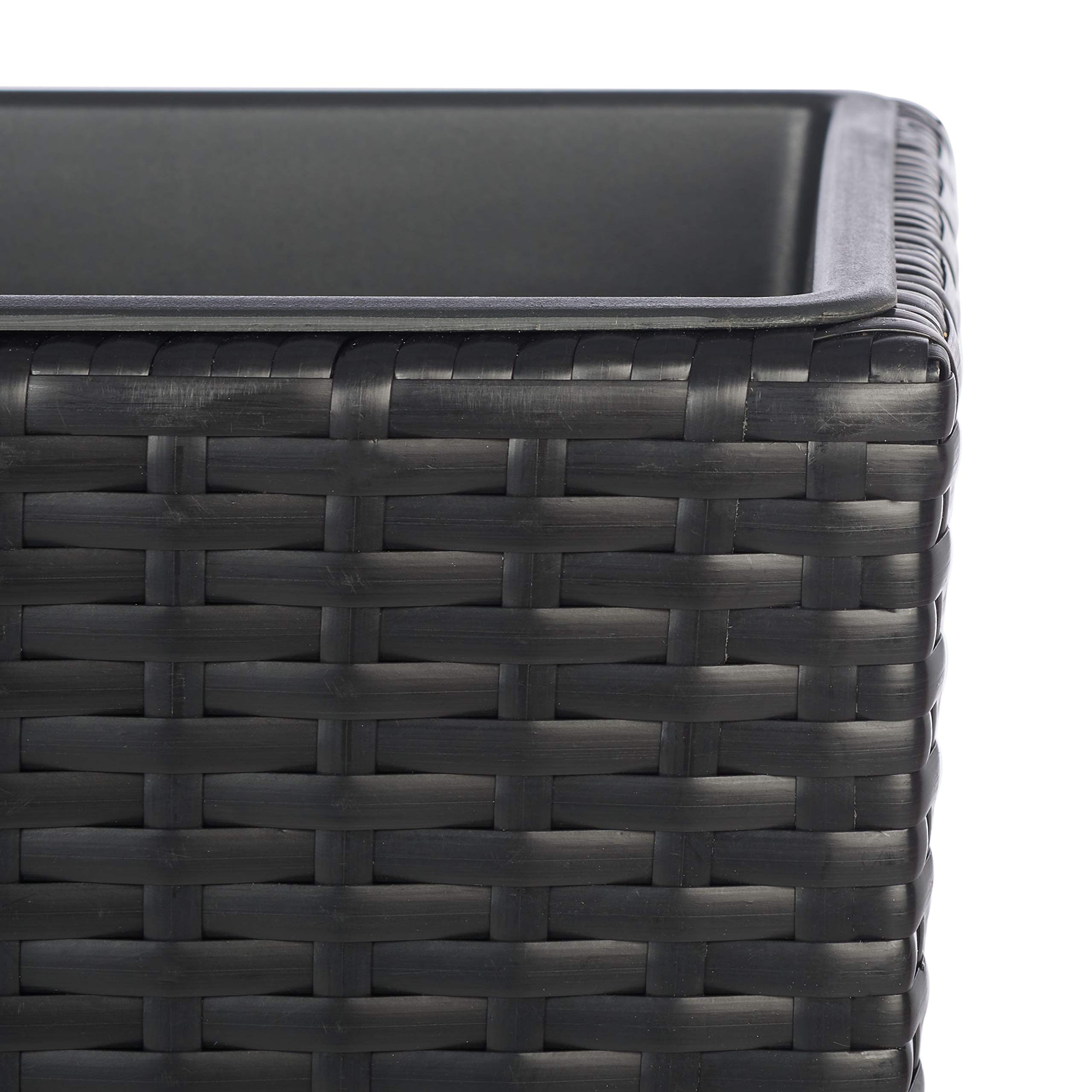 SAFAVIEH plant stand on a patio demonstrating decorative curb appeal