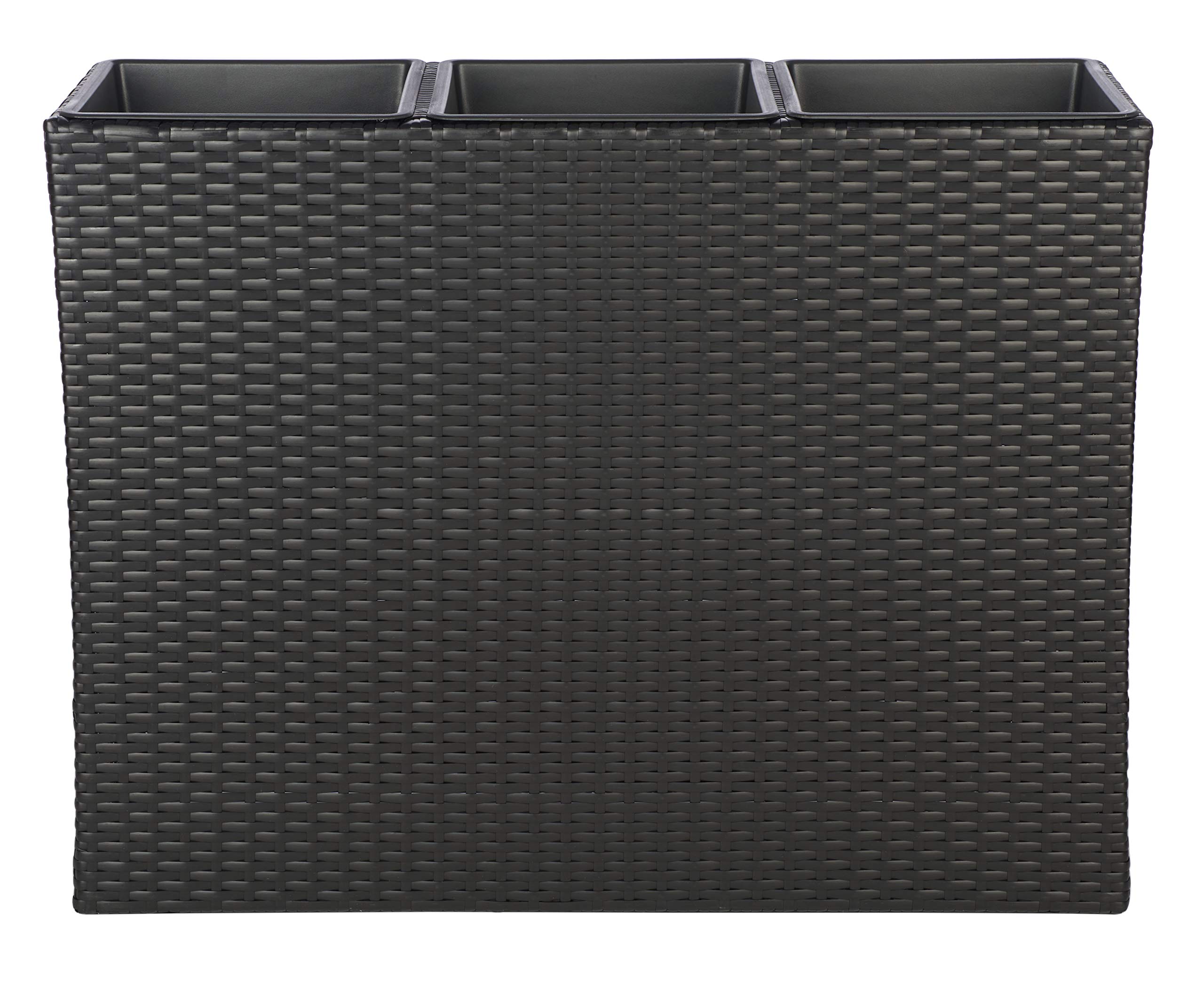 SAFAVIEH Rita front view showing three-tier plant display and space-saving benefit