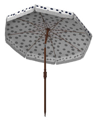 SAFAVIEH metal button tilt detail showing easy adjustable shade control