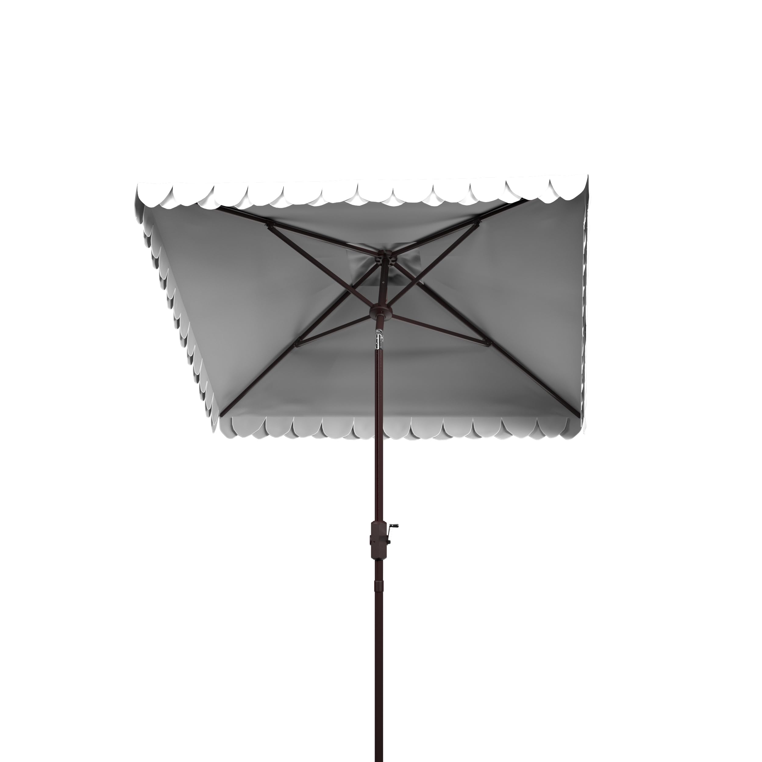 SAFAVIEH umbrella over patio set showing shade coverage and outdoor style