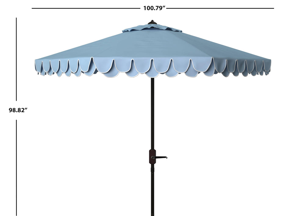 SAFAVIEH aluminum pole and eight ribs showing sturdy canopy support