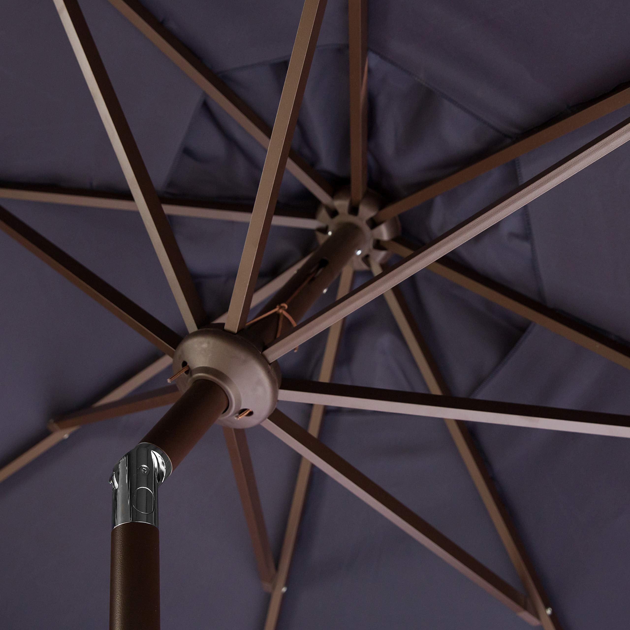 SAFAVIEH aluminum pole and reinforced ribs close-up for lightweight durability
