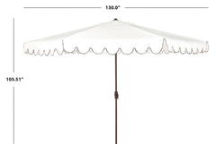 SAFAVIEH close-up of reinforced ribs showing durable canopy support and wind resistance