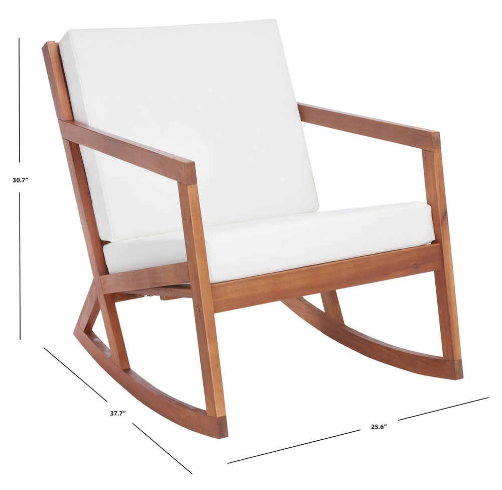 SAFAVIEH Vernon with person seated showing scale and comfortable seat height