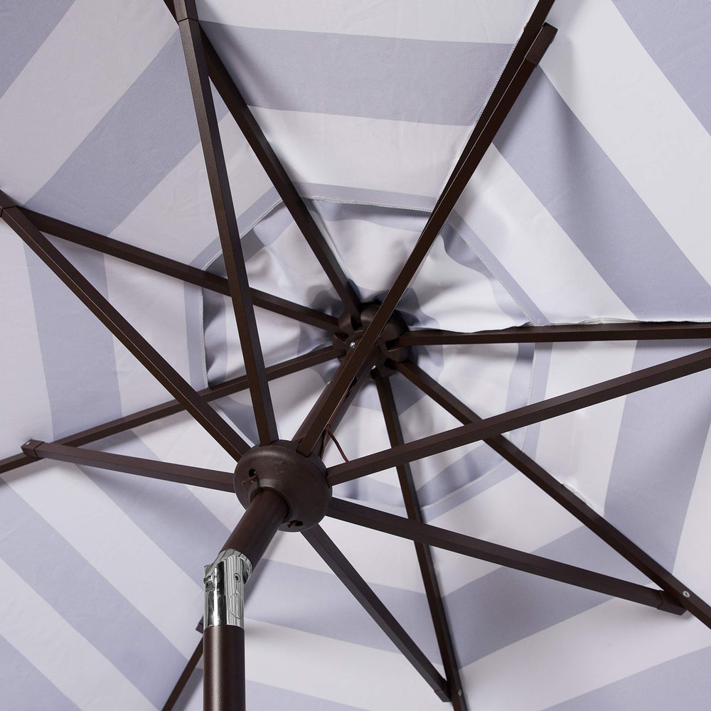 SAFAVIEH Vienna brown aluminum pole and ribs showing durable support