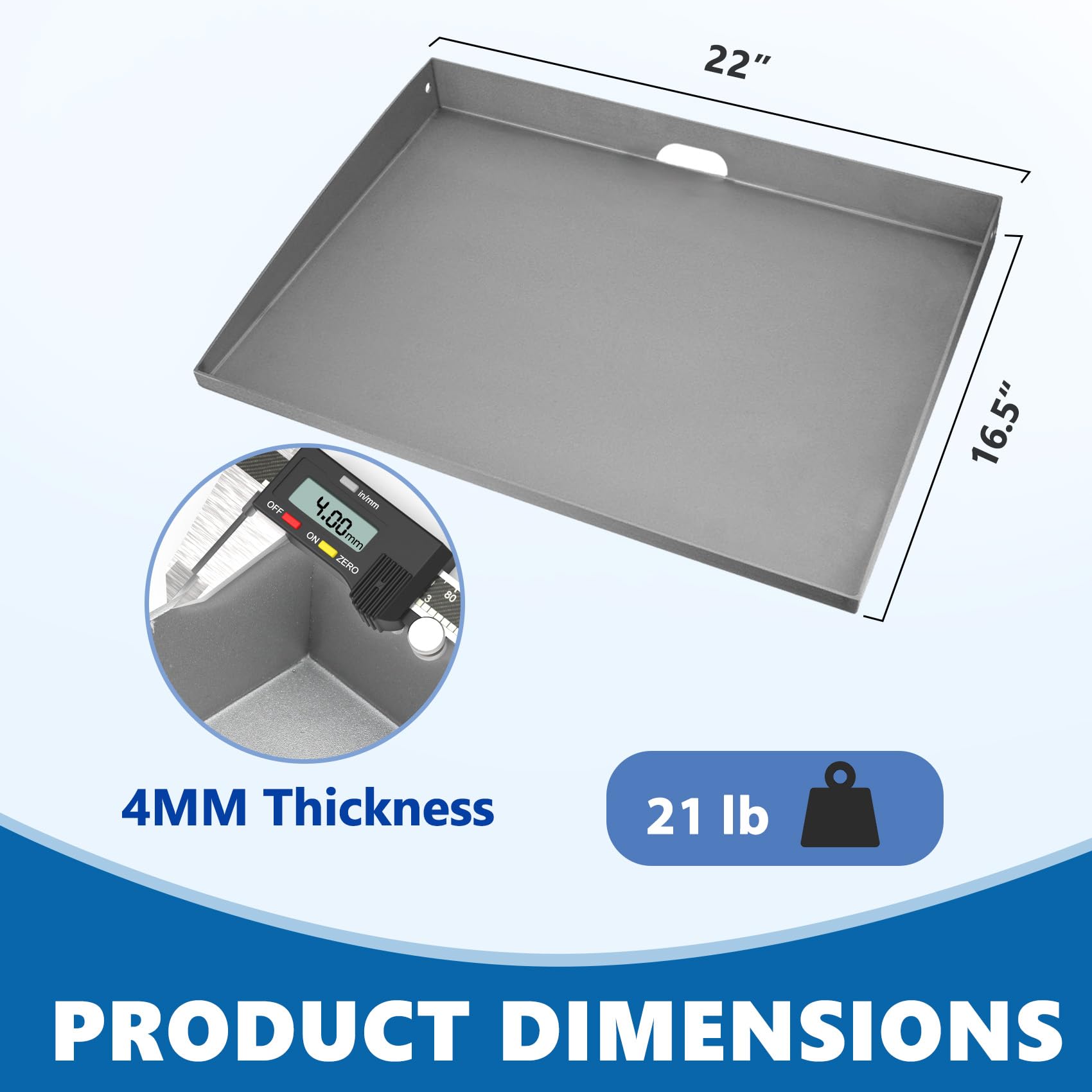 SafBbcue installed on a tabletop griddle demonstrating direct-fit convenience