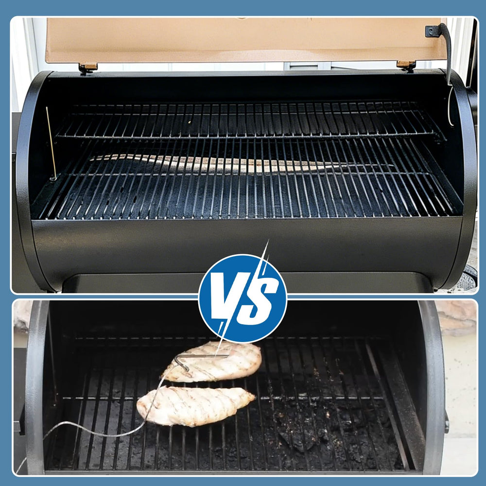 SafBbcue BAC410 on grill side in lifestyle scene for faster maintenance