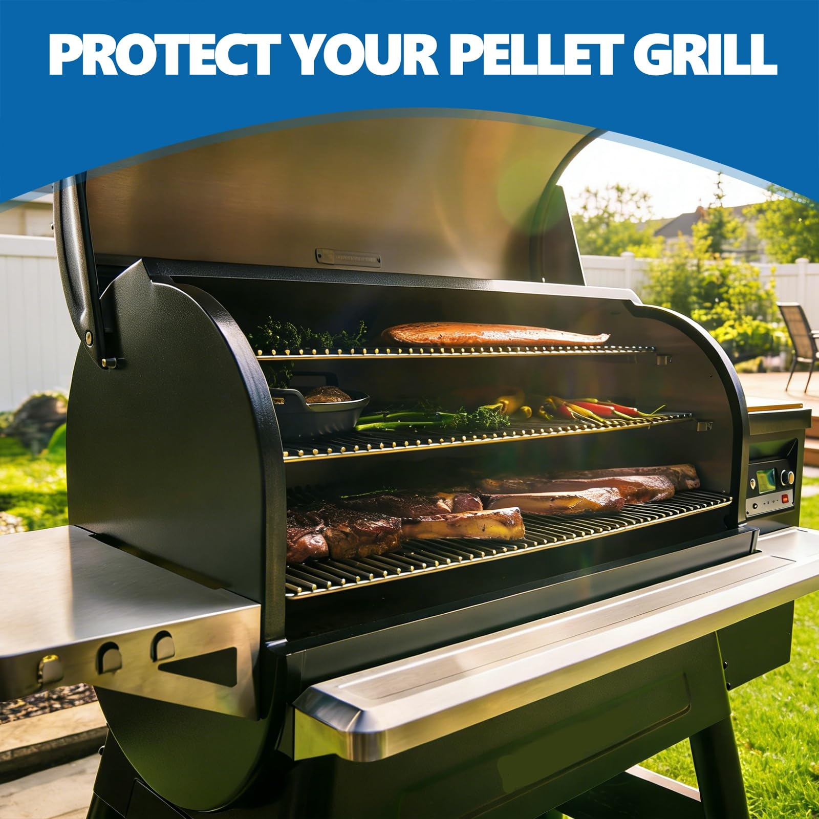SafBbcue stacked 15-pack liners indicating long-lasting supply convenience