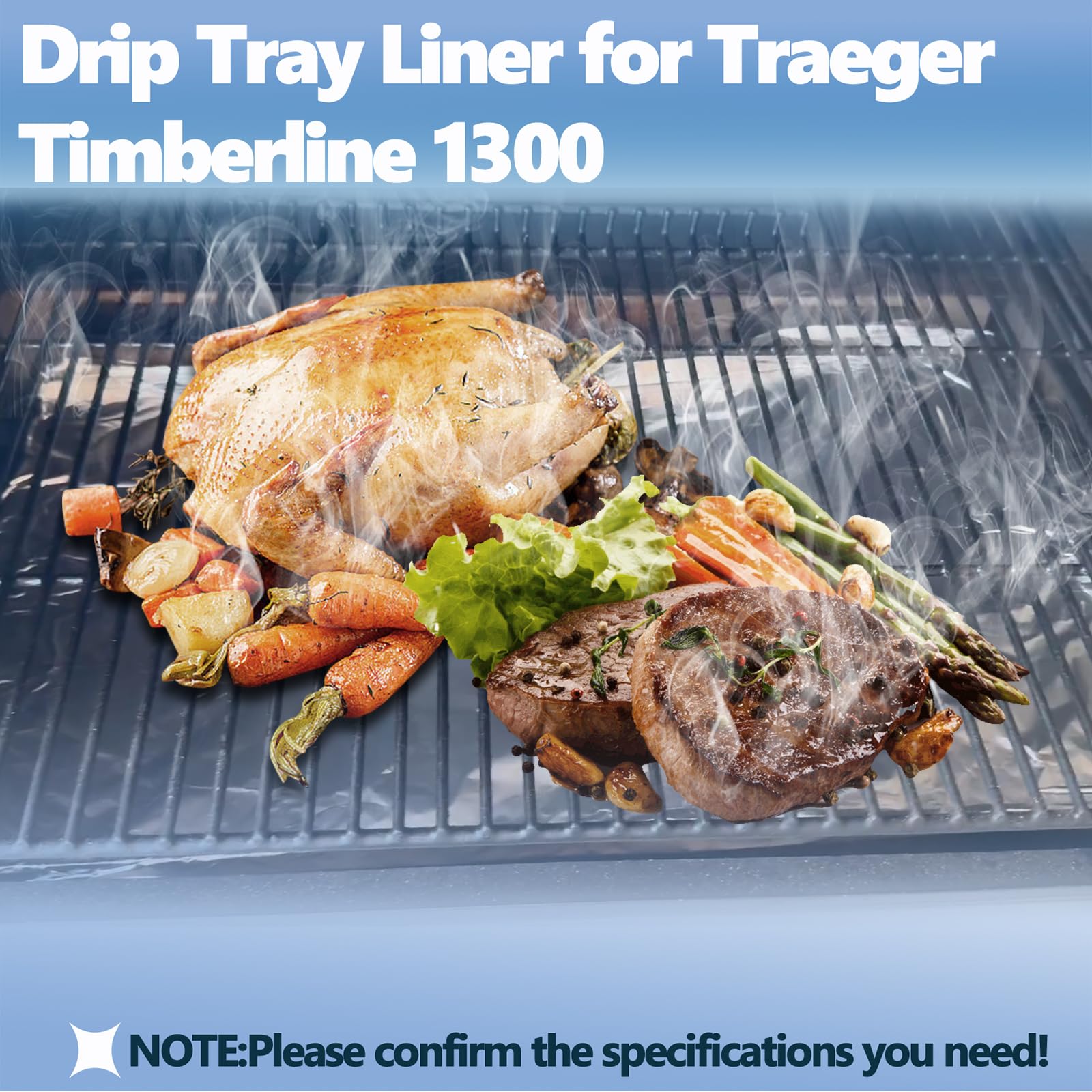 SafBbcue removed used liner illustrating quick disposable cleanup benefit