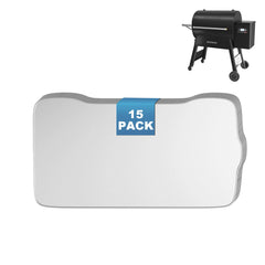 SafBbcue front packaging view showing 15-pack liners and easy cleanup