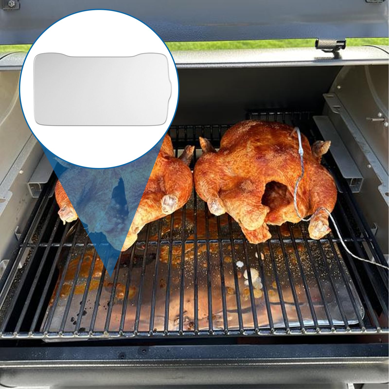 SafBbcue stacked liners showing thickness and long-lasting protection