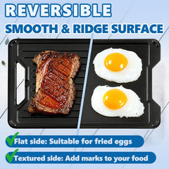 SafBbcue BAC609 installed on Traeger grill, expands flat-top cooking options