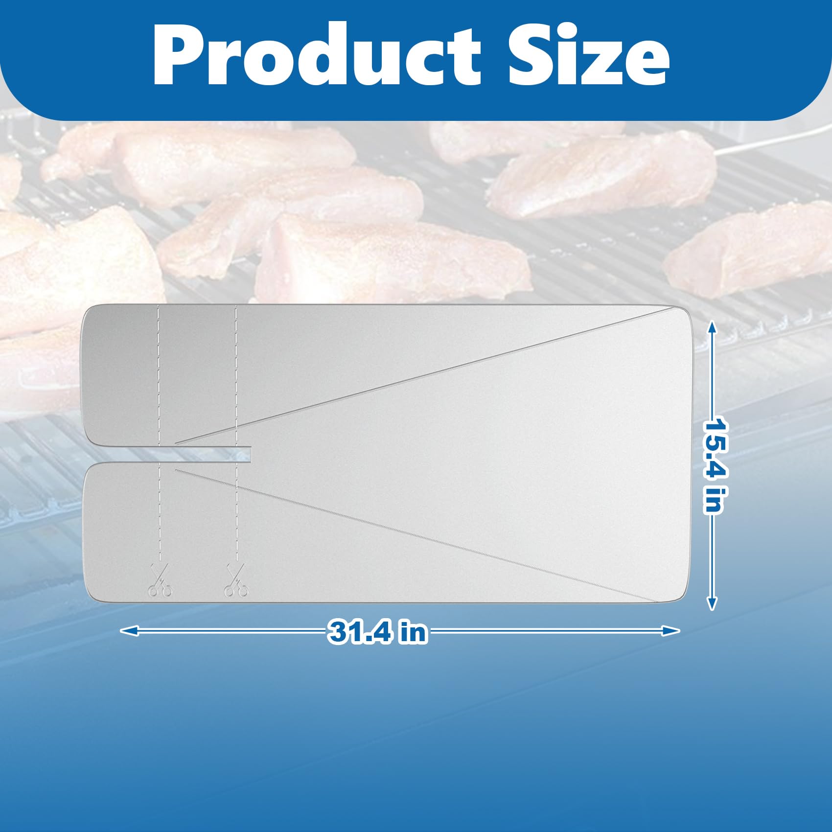 SafBbcue BAC818 single liner laid flat showing full coverage protection