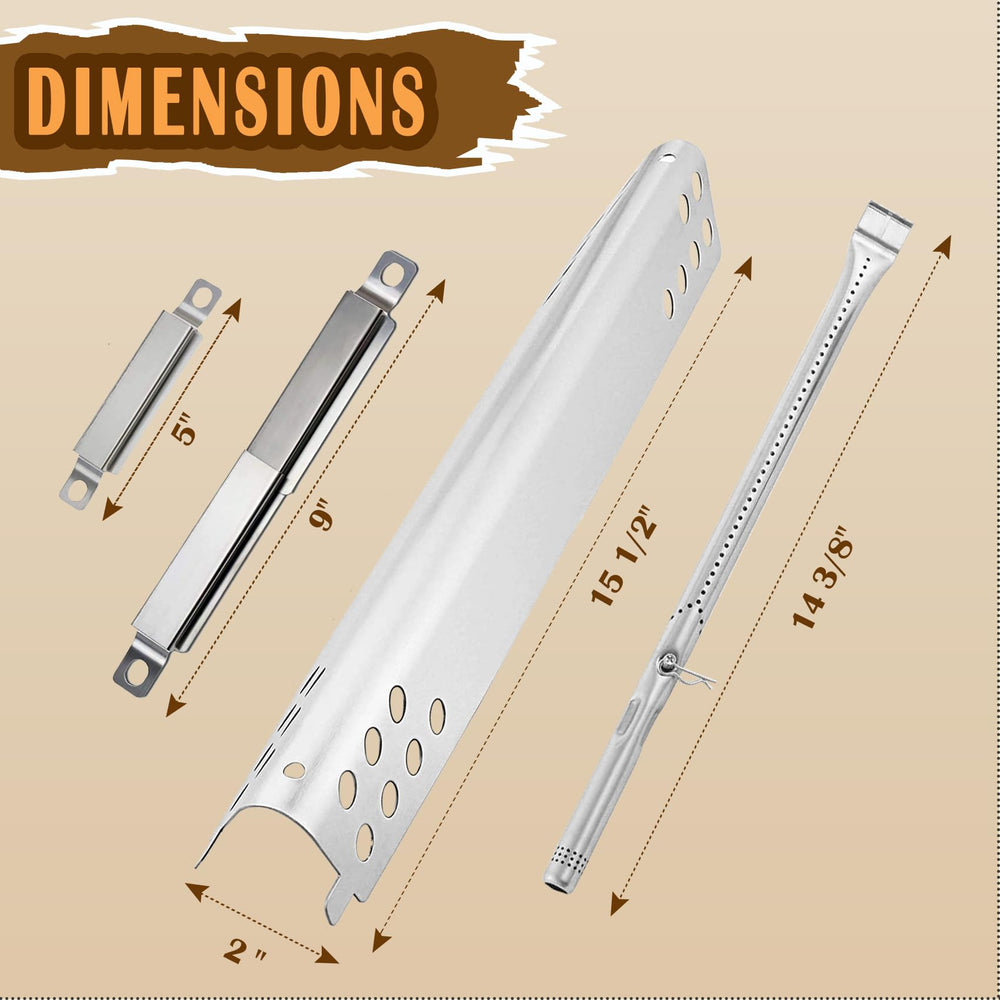 SafBbcue burner tube detail highlighting precise flame ports for even heat