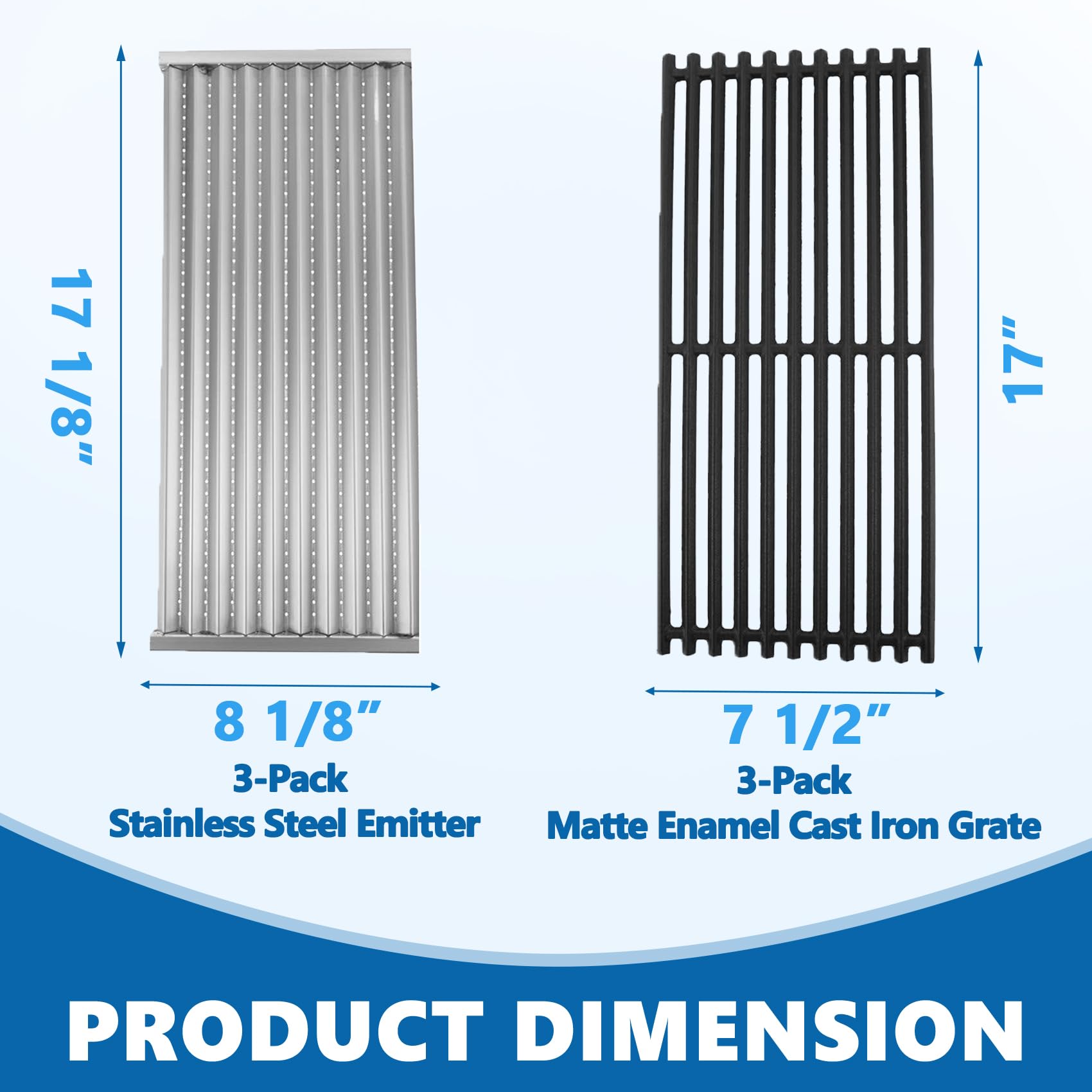 SafBbcue cast iron grate close-up showing texture and heat retention benefit