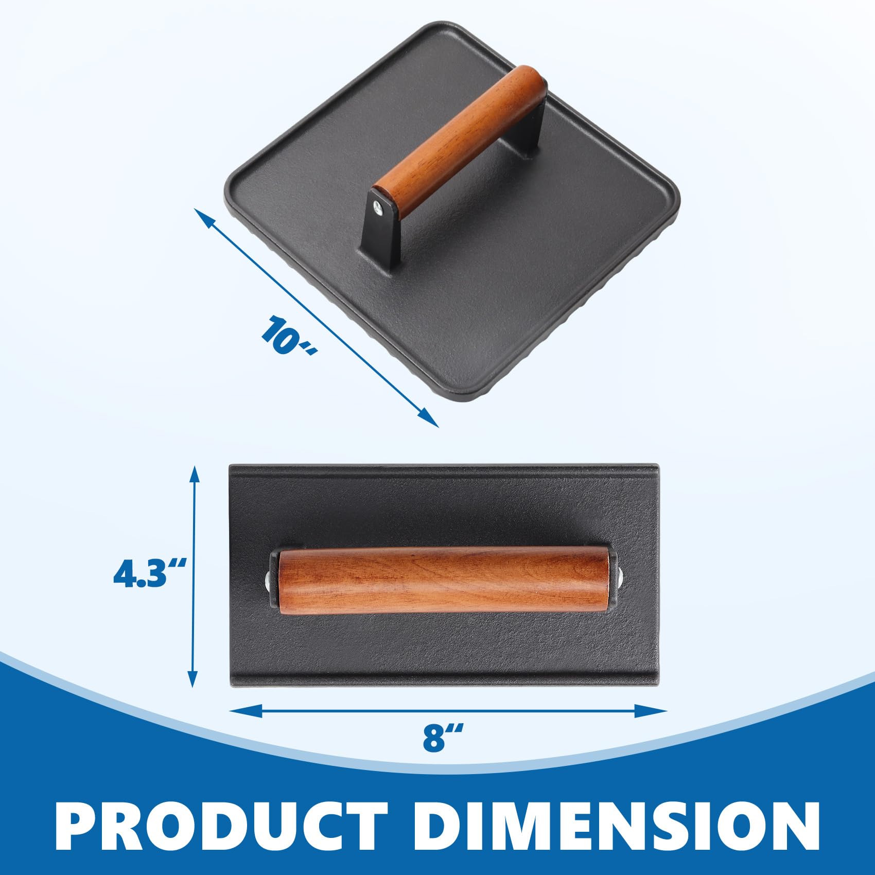 SafBbcue cast iron texture close-up highlighting durable surface and heat retention