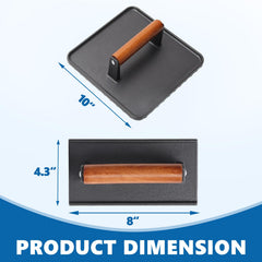 SafBbcue cast iron texture close-up highlighting durable surface and heat retention