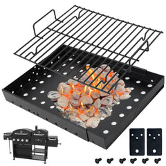 SafBbcue charcoal tray front view showing fit and shape for quick replacement