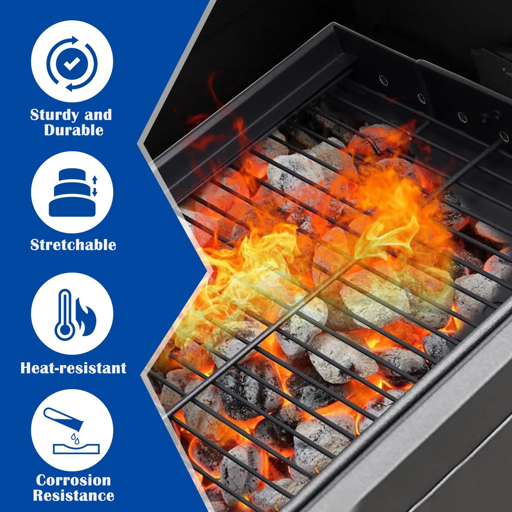 SafBbcue venting pattern detail that boosts oxygen flow and charcoal burn