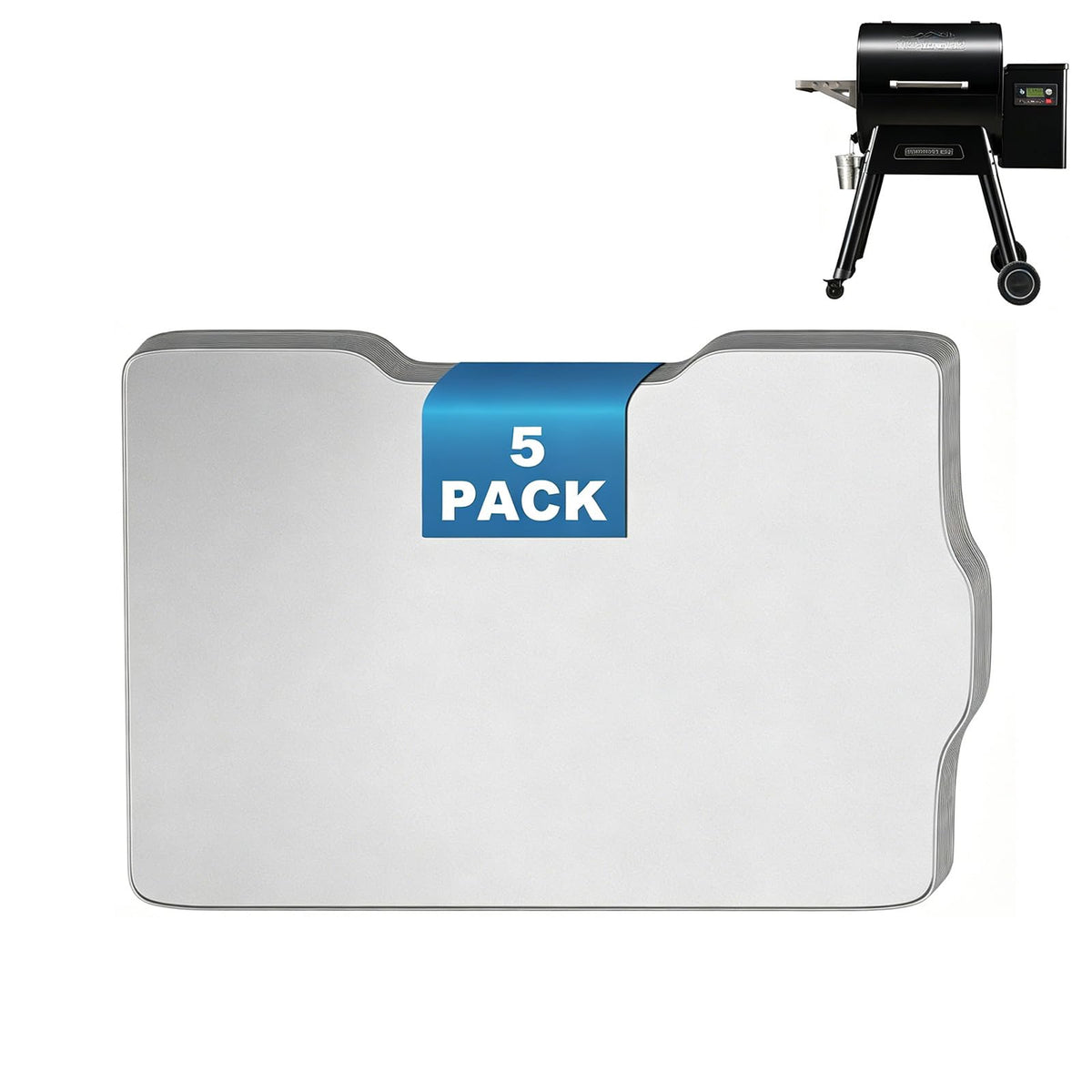 SafBbcue front pack of five BAC506 liners showing convenience