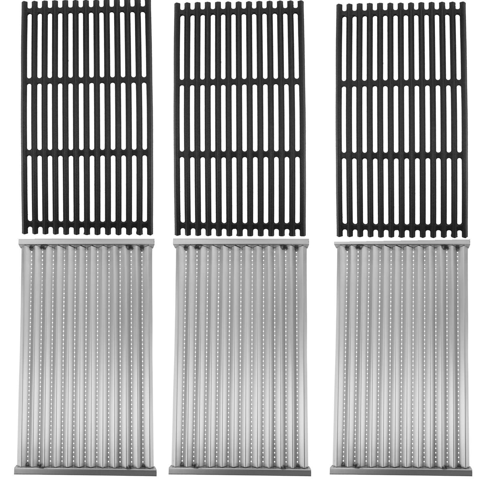 SafBbcue front packaging showing grate and emitter set for quick identification and fit