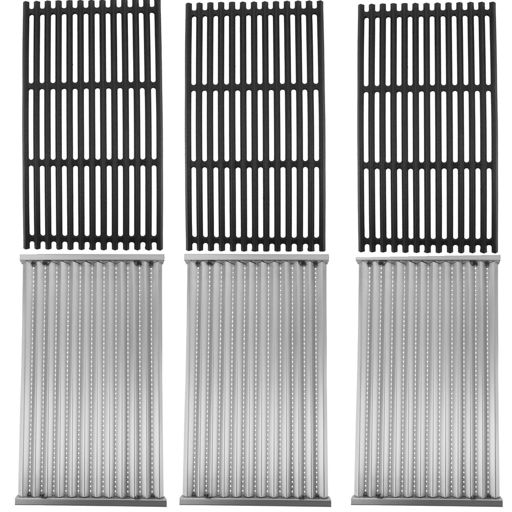 SafBbcue front packaging showing grate and emitter set for quick identification and fit