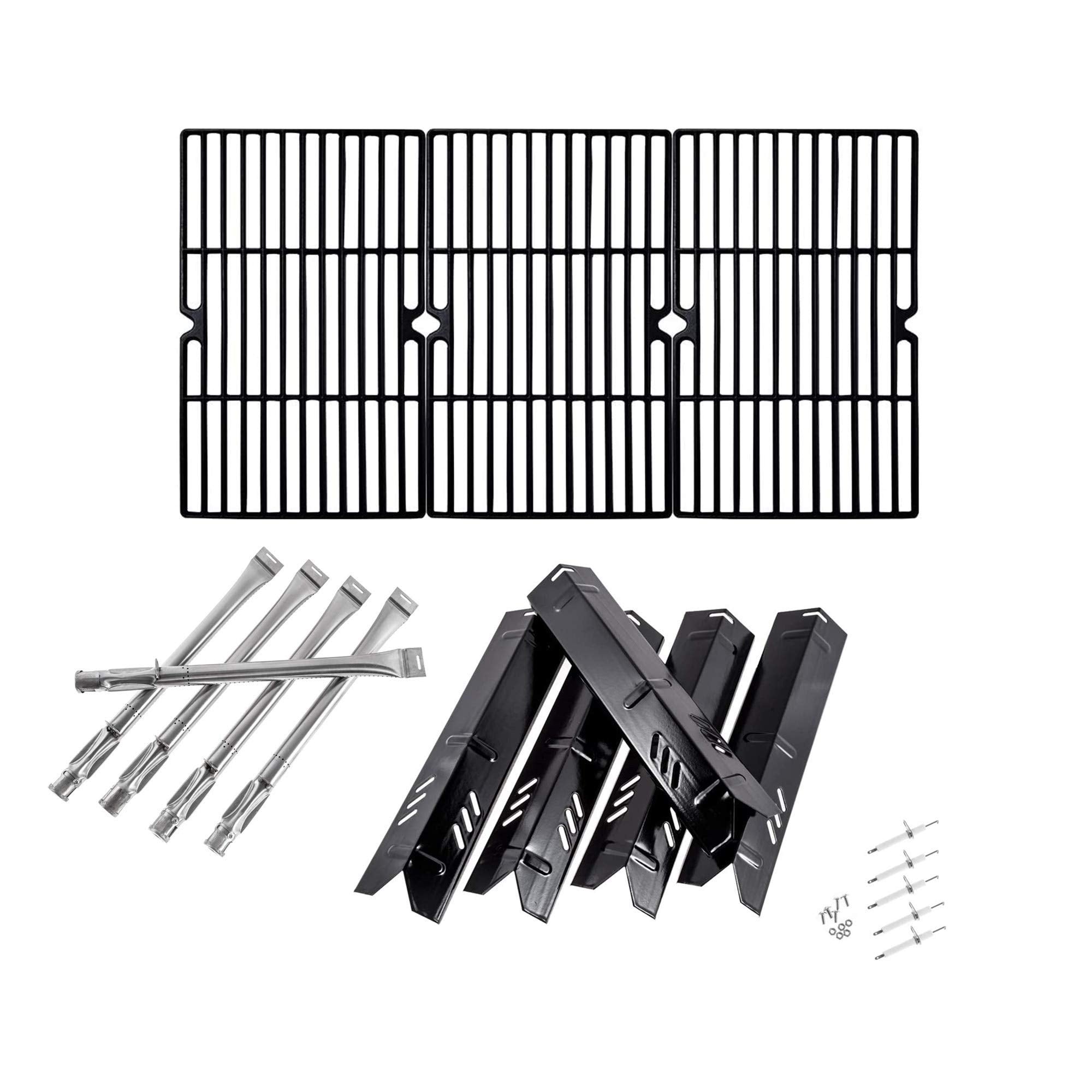 SafBbcue front view of grill parts kit showing all included components and organized packaging benefit