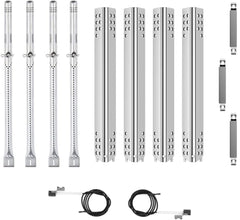SafBbcue front view of kit showing heat plates and burner tubes for fast replacement