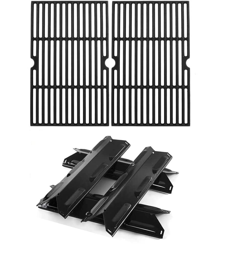 SafBbcue front view of assembled grates showing sturdy fit and improved heat